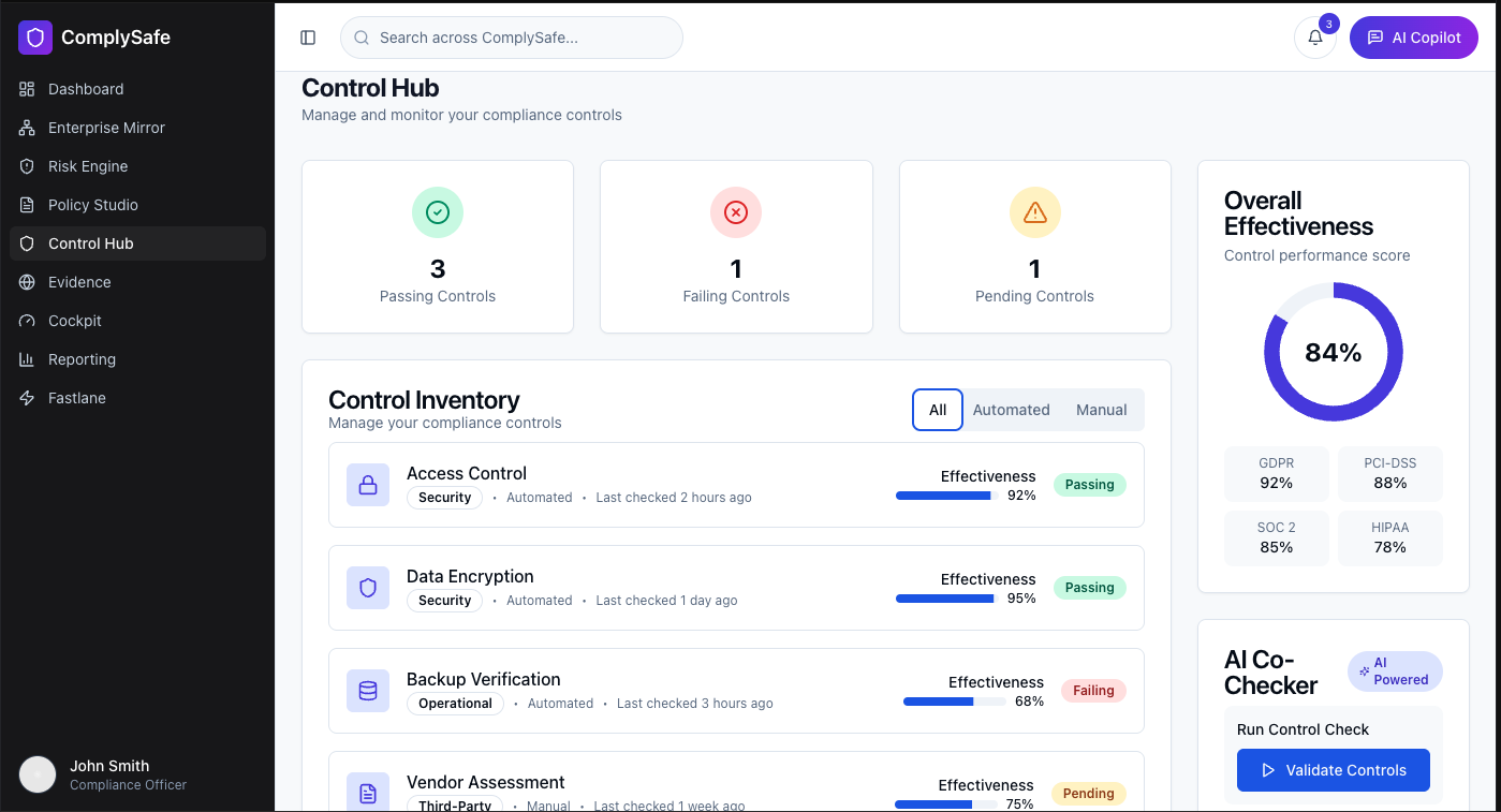 Streamlined compliance with ComplySafe